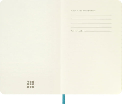 Moleskine Classic Notebook - Soft Cover, Pocket (3.5" x 5.5") Ruled/Lined, Reef Blue, 192 Pages