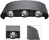 HISEEINLABEL 6 6W Modern LED Waterproof Exterior Wall Lamp, Outdoor Wall Light LED Wall Lights LEDs Wall Sconce Up Down