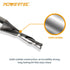 POWERTEC Solid Carbide Downcut 1/8" Spiral Router Bit, 1/4" Shank, 1/8 Inch Cutting Dia. for CNC and Router
