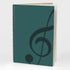 MAXCURY Blank Sheet Music Composition Manuscript Staff Paper, Black, 100 Pages, 26x19cm, Water Blue/Ocean Blue