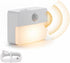 Motion Sensor Night Light Indoor, Rechargeable LED Stair Lights, Warm White Stick-On