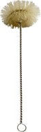 NewFerU Stainless Steel Soda Bottle Cleaning Brush in Natural Boar Bristle Wool