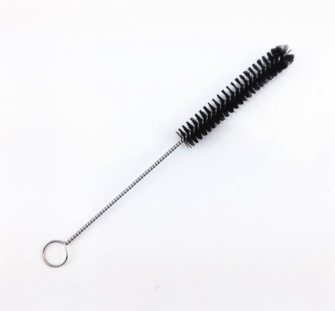 yueton Pack of 10 Black Nylon Tube Pipe Nozzle Brushes - Dia 10mm with Wire Loop Handle