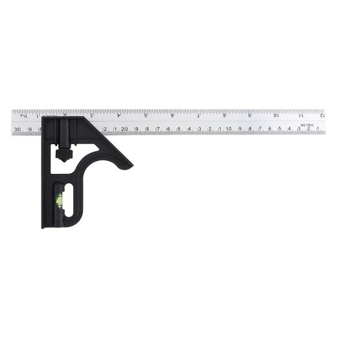 Combination Square, 12" Combo Square, Carpenter Square, Woodworking Measure Tools, Metal Ruler Set