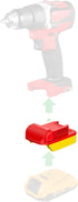 Adapter for All Milwaukee M18 Tools, Compatible with DeWalt 20V MAX Batteries for Power Supply (No Charge Function)