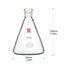 250ml 19/22 Erlenmeyer Flask with Standard Taper Outer Joint, Borosilicate Glass, Chemistry Lab Glassware