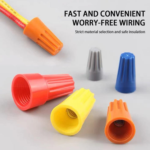 20PCS Electrical Wire Connector Screw Terminal, Twist on Wire Caps with Spring Insert, 22-14 AWG
