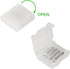 DORHEA 12Pcs 4 10mm/0.39in 5050 LED Strip Connectors Pin Connector Wide LED Tape Light Clips Lights Adapter Connectors