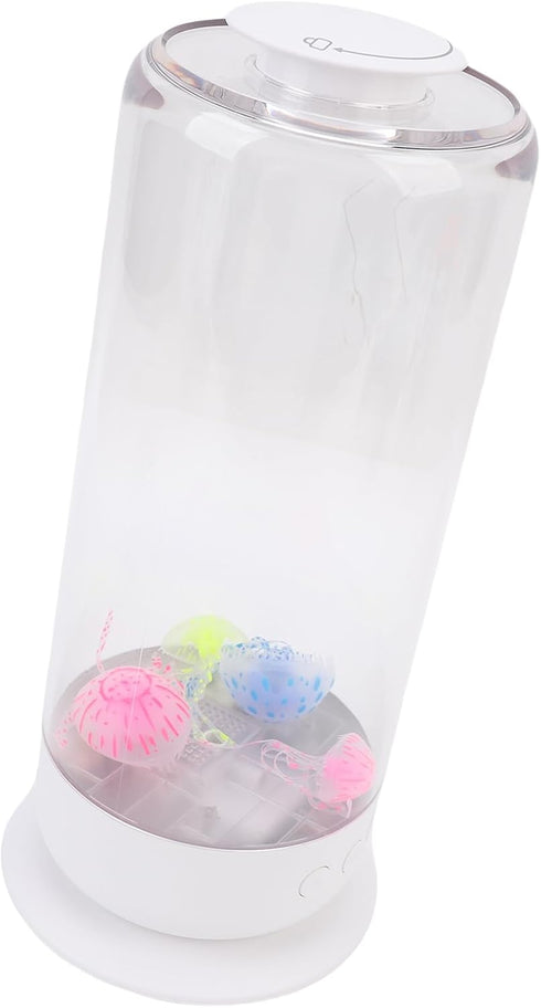 Yunir 7 4 LED Jellyfish Lamp, Color Changing Desk Aquarium with Realistic Jellyfish, Quiet Sensory Mood Light