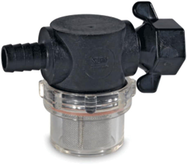SHURFLO 255-325 1/2" Barb Swivel Nut Strainer
