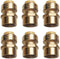 HQMPC 1/2" Pex Fitting Straight Coupling, Push Fit Female PEX Fittings, No Pb Brass Plumbing Fittings (6 PCS)