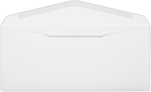 LUXPaper #10 Business Window Envelopes, Commercial Flap, Bright White, 500 Qty