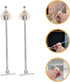 6pcs KOMBIUDA Iron Cabinet Door Hinges Multi-Function Furniture Support Hinges for Cupboard and Bedside Cabinet Repair