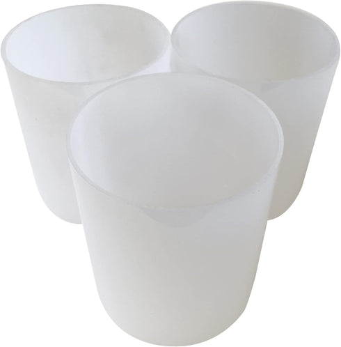 Spree Frosted Plastic Lens Globe, 3.75" x 3.3" Compatible Replacement for 3 Tier Metal Low Voltage Path Lights, Malibu