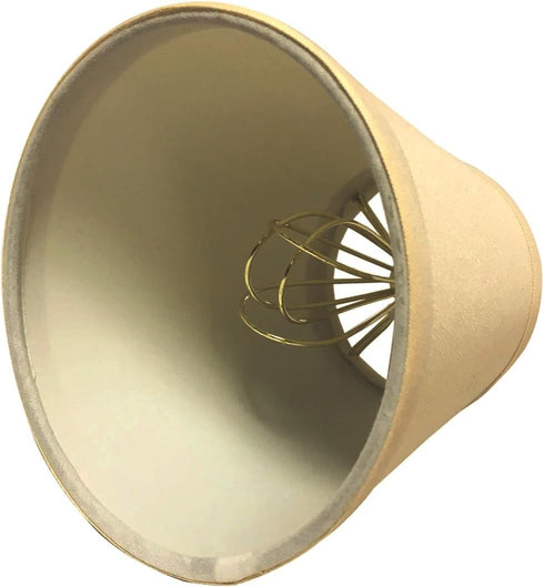 CS-988-5LNBG 3 5 4.5, Royal Designs, Inc. Hardback Empire Chandelier Shade with Trim, x x Linen Beige