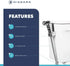 Niagara Luxury Handheld Bidet Sprayer Adjustable Water Pressure for New and Existing Toilets, Mounted to Wall