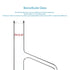 stonylab Thiele Melting Point Tube, Borosilicate Glass Measuring Point Lab Melting Point Tube, Triangle Shape, 150 mm