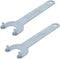 Utoolmart 2Pcs Angle Grinder Wrench, Zinc Plating Finish Iron Lock Nut Spanner for Dewalt, Milwaukee, Makita