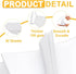 A4 (8.3"x 11.7") 28lb Bond/100gsm, 50 Sheets/100 Premium Printer Paper, Blank Copy Paper, Unpunched, Blank Papers