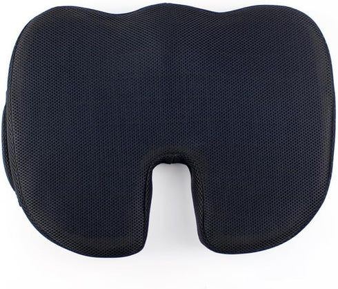 Tailbone, Seat Cushion Orthopedic Memory Foam Non-Slip Coccyx Pillow for Prostate, Sciatica & Lower Back Pain Relief