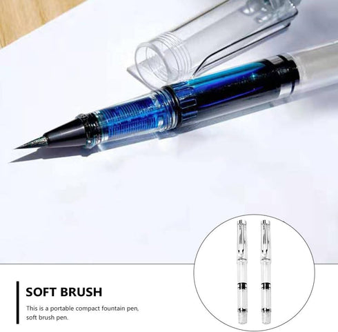 Veemoon 5pcs Watercolor Brushes, Refillable Brush Pens, Ink Writing Brush for Drawing Art Supplies Calligraphy Practice
