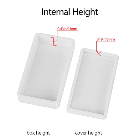 LeMotech 5 Pieces Project Box, Small Junction Case for Electronics, ABS Plastic, White, 1.97 x 1.10 x 0.59 inch