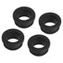 MECCANIXITY 4Pcs Snap Rubber Grommet Hole Plug, Anti-Scratch Seal for Electrical Box, 25mm Mount Dia, Black