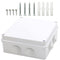 MAKERELE IP65 Waterproof Dustproof Electrical Junction Box, ABS Plastic Electronics Enclosure, White, 5.9 5.9