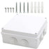MAKERELE IP65 Waterproof Dustproof Electrical Junction Box, ABS Plastic Electronics Enclosure, White, 5.9 5.9