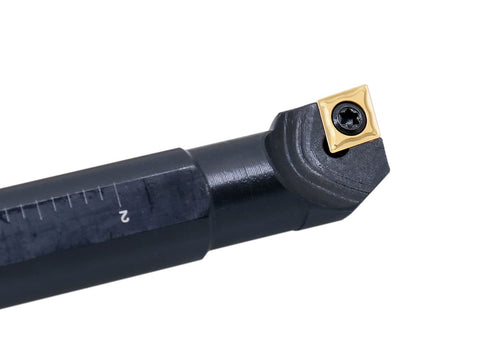 Accusize Industrial Tools 3/4'' x 10'' Overall Length, RH SCLCR Indexable Boring Bar with CCMT32.5 Inserts