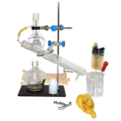 Home Distiller Kit for Making Essential Oil, Moonshine, Alcohol Distillation Glassware Set