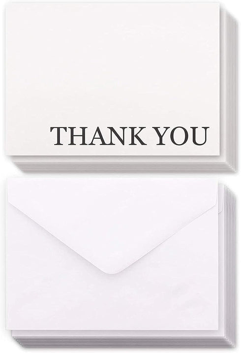 Sustainable Greetings 120 Pack Thank You Cards with Envelopes Bulk for Weddings, Bridal Showers, Graduations, Bridal