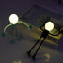 Generic Bulb Changeable Shape Funny Sportsman Night Light, DIY Shape Night Lights Cute Light Man Mini Lamp Suction Cup