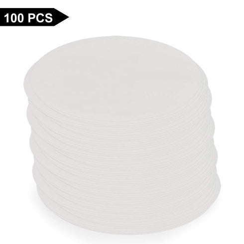 StonyLab Qualitative Filter Paper Circles, 74mm Diameter Cellulose Filter Paper, Pack of 100 with 20 Micron Retention