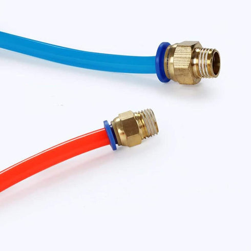 PC4-M5 Push to Connect Fittings, 4mm Tube OD x M5 Thread, Straight Pneumatic Quick Fitting (10Pcs)