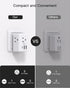 Switzerland Travel Plug Adapter: Swiss Outlet Adapter with 3 Outlets, 3 USB Charging Ports (1 USB C), Travel Essentials