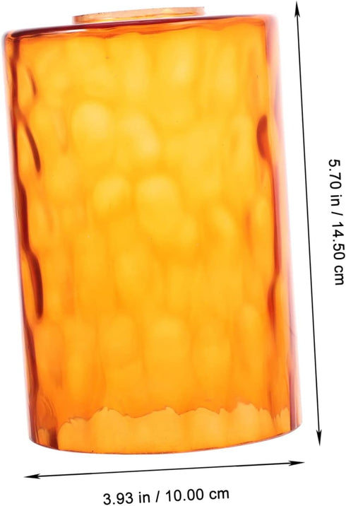 Bulbs Glass Lampshade Candelabra Cylinder Lamp Shade Chandelier Light Covers Bathroom Decorations Amber Light