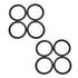 Pack of 8 O-Rings Bumper Fender Quick Release Fasteners Replacement Rubber Bands