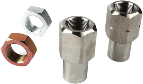 oidshyta Set 7/8 Inch-18 4 Jam Nut And Weld Bung RH LH For Rod Ends Compatible With Off Road Link Suspension
