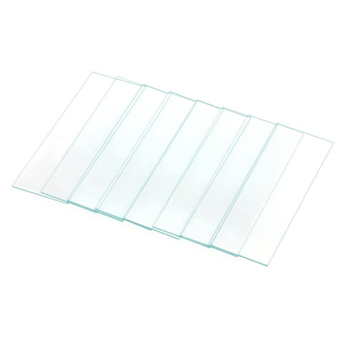 100 Pack of Lab Microscope Slides, 1mm-1.2mm Thick Clear Glass Slides for Microscope, Ground Edges 1" x 3", Lab