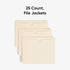 Smead File Jackets, 25 Count, Manila, Reinforced Straight-Cut Tabs, Letter Size