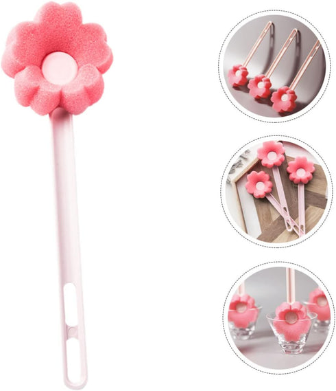 TOYANDONA Long Handle Bottle Brush Long Sponge Brush for Cleaning Glassware Kitchenware Water Bottles for Bathroom