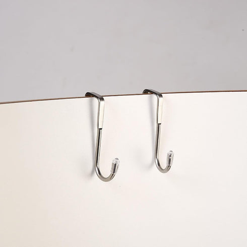 FWJUNHUYC 2 Stainless Steel Bedside Cabinet Door Hooks