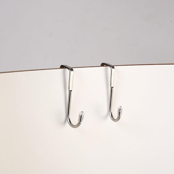 FWJUNHUYC 2 Stainless Steel Bedside Cabinet Door Hooks