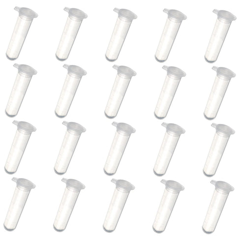 Bettomshin 300Pcs 5ml Round Bottom Centrifuge Tubes with Snap Cap, Transparent Mini Plastic Test Tubes