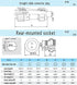 SD13 7PIN Waterproof Connector, IP68 5A 380V AC High Voltage Circular Automotive Power Plug Socket