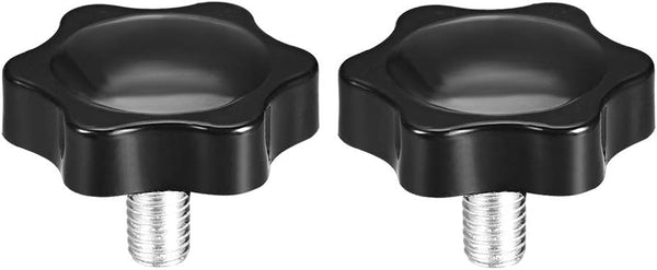 uxcell Clamping Handle Screw Knobs, M8 x 12mm Male Thread, 2pcs