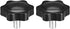 uxcell Clamping Handle Screw Knobs, M8 x 12mm Male Thread, 2pcs