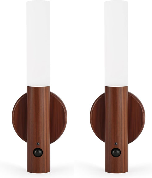 LANDGOO LED Motion Sensor Lights, Set of 2 Battery Operated Stick on