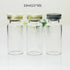 10 Pcs 10ml Glass Bottles, Sterile Transparent Vials, Lab Sample Vials with Flip Off Cap